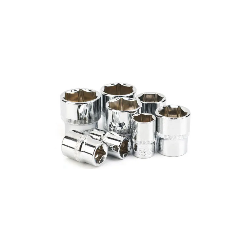 래칫 용 3/8 소켓 헤드 렌치 세트 8 24mm 육각형 짧은 스패너 헤드 키 도구 자동 수리 육각 너트 제거 도구