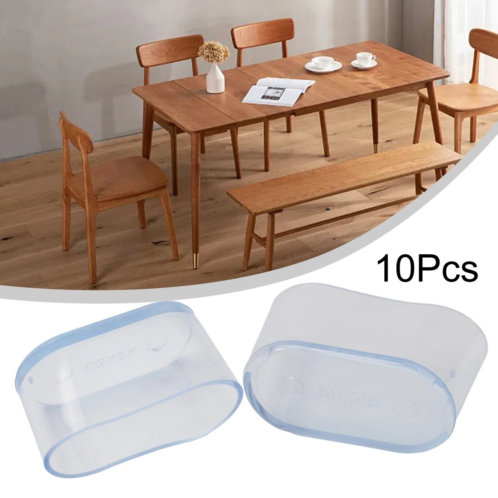 Oval Covers Chair Leg Cap 10Pcs Patio Rubber Floor Protectors For Outdoor Furniture Garden Office 2022 Durable