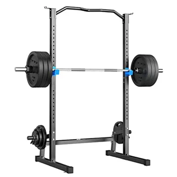 Squat Rack Cage with Pull Up Bar,Adjustable Power Rack Cage Exercise Squat Stand with Barbell Holder,Weight Lifting Workout Stat 1