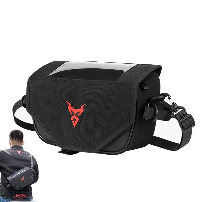 

Мотоциклетные сумки для руля, водонепроницаемая сумка для руля скутера с магнитной пряжкой и возможностью поворота на 45 градусов