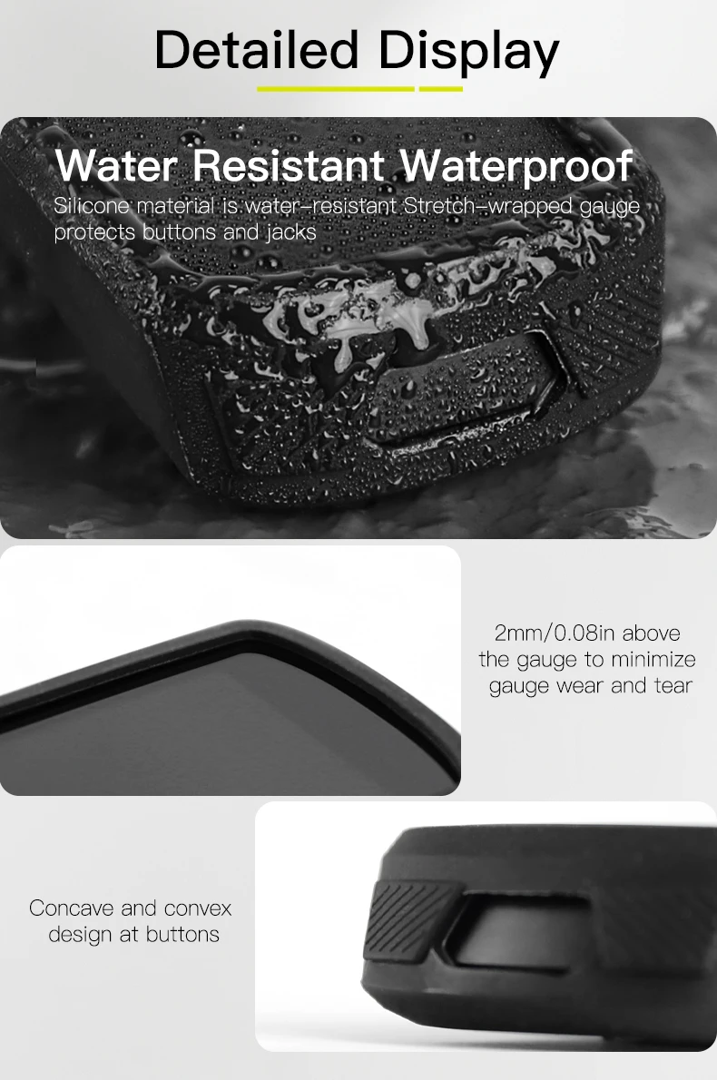 Edge protection and grip texture in hand