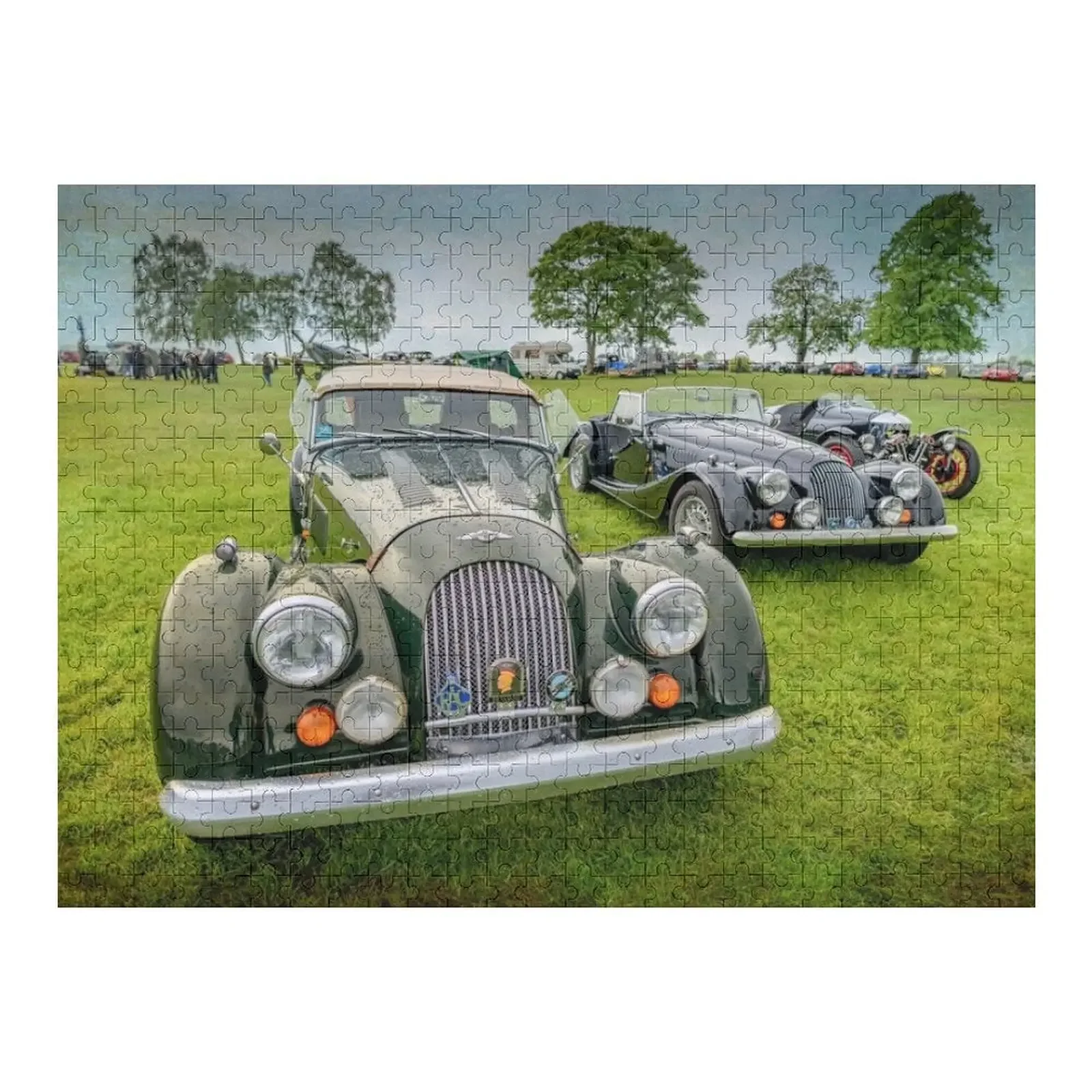 Morgan Classic Cars Jigsaw Puzzle Wood Photo Personalized Personalized Gifts Customized Gifts For Kids Wood Adults Puzzle