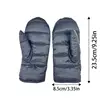 Winter Ski Mittens Women's Puff Down Mittens Womens Puff Down Waterproof Gloves Snowboarding Women's Cold Weather Mittens Winter 5