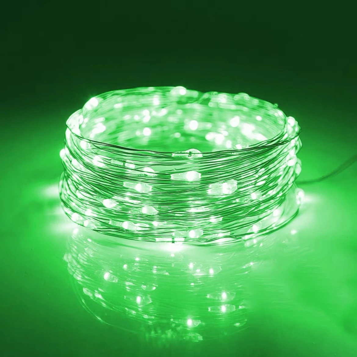 thumbnail image 1 of Luces de hadas que funcionan con pilas para centros de mesa de bodas, decoraciones para fiestas, luces de cadena de alambre de cobre para Navidad, funciona con pilas, 1 of 5