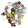 50 Pieces Assorted Color Elephant Shape Wooden Flat 2 Holes Buttons for Sewing Crafts Scrapbooking 2