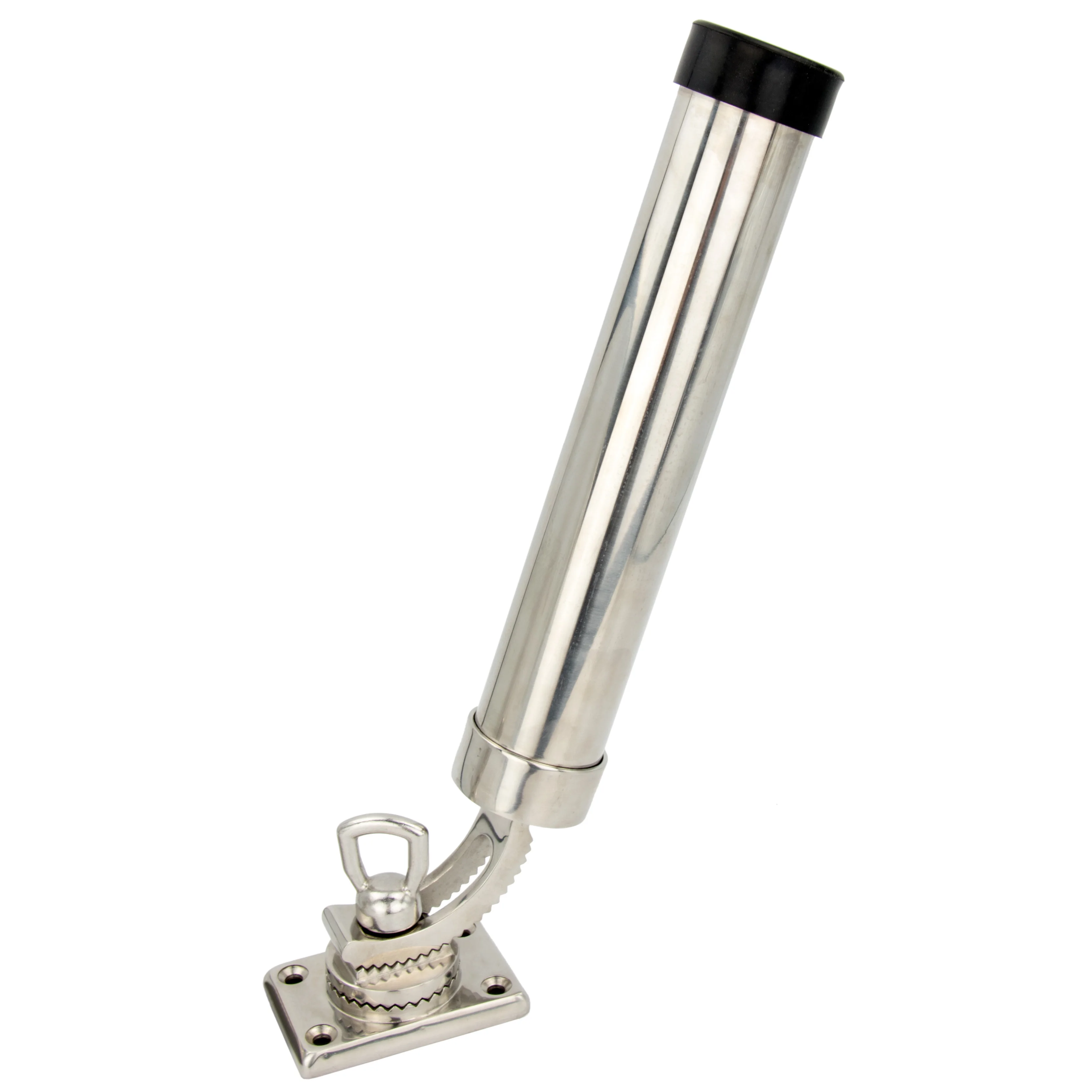 360 Degree Adjustable Fishing Rod Holder Deck Mount 316 Stainless Steel