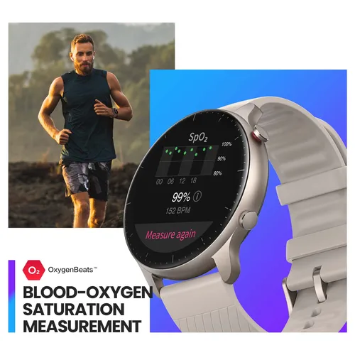 [새 버전] Amazfit GTR 2 새로운 버전 Smartwatch Alexa 내장 울트라 긴 배터리 수명 스마트 워치 안드로이드 iOS 전화 4