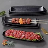 Rectangular Melamine Dinner Plate Home Thickened Food Tray Multifunctional Non-slip Hot Pot Side Dish Pan Kitchen Storage Tools 1
