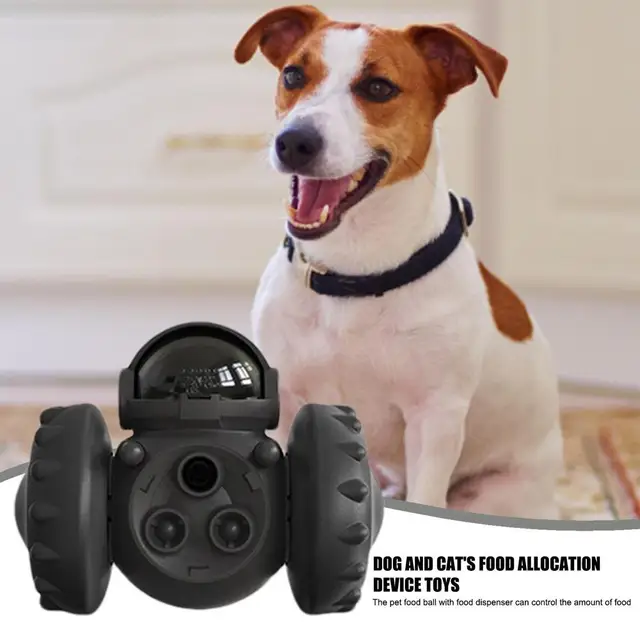Dog Treat Dispenser Toy Robot Dog Food Puzzle Feeder For Pets Treat  Dispensing Toys With Dead Weight Leveling System For Dogs