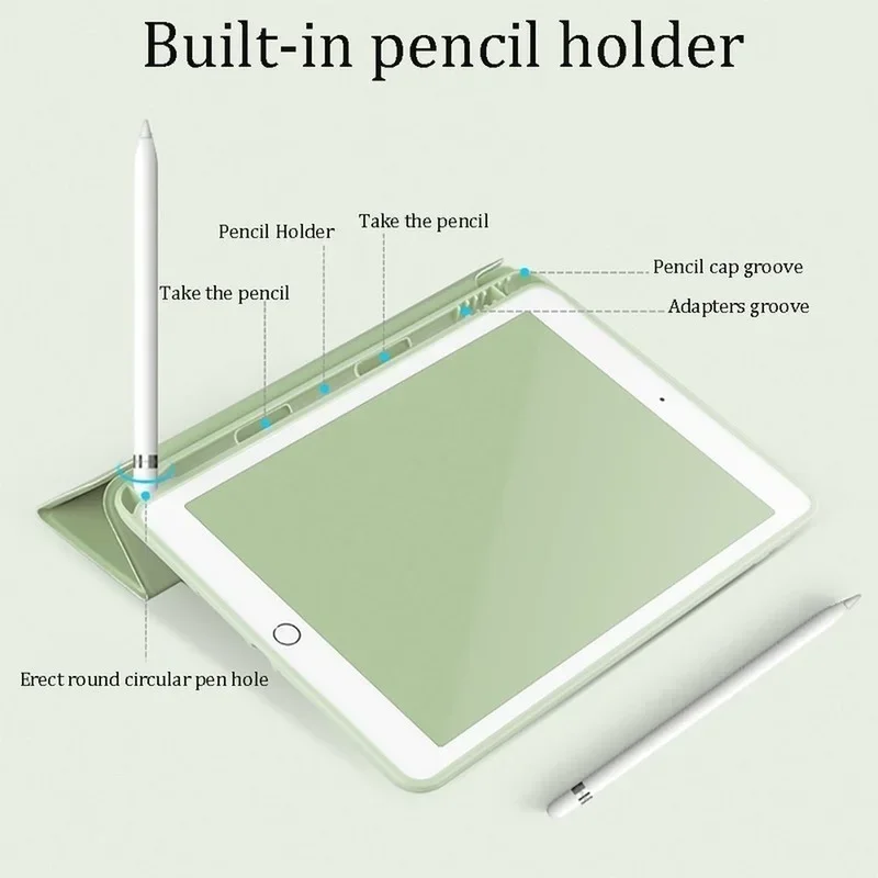 Premium Tablet Case with Pencil Holder and Smart Cover Design