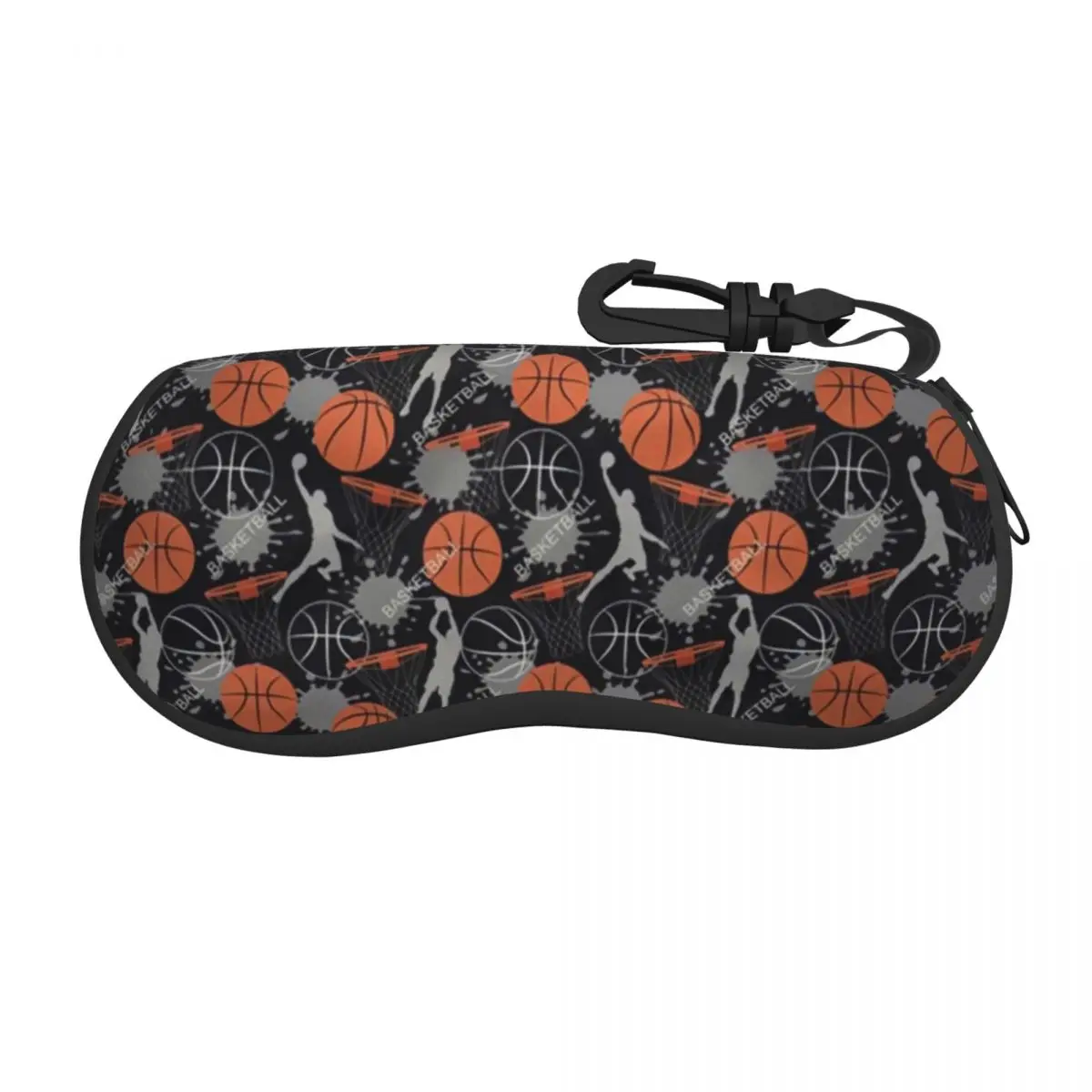 

Basketball Sunglasses Soft Case Neoprene Zipper Dots Physical culture Shell Eyeglass Case Custom Protective Box For Glasses