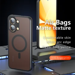 Custodia posteriore anticaduta con capacità di ricarica wireless magnetica MagSafe