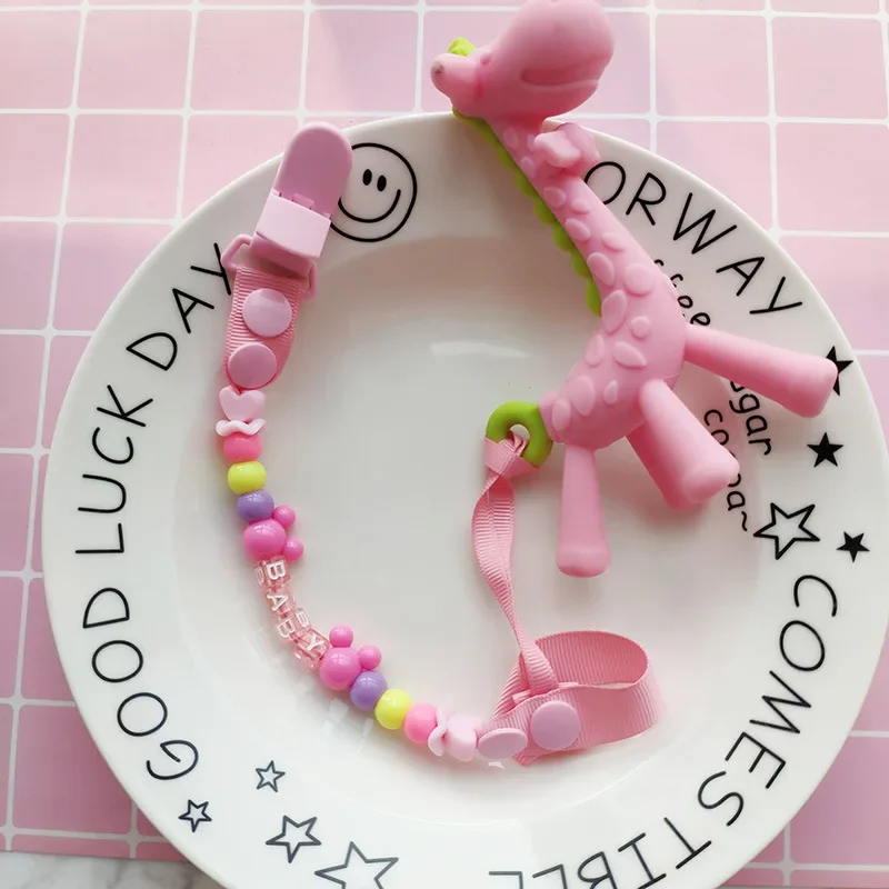 Pacifier Clip Pacifier Chain Pacifier Accessories Baby Pacifier Clip Chain Dummy Holder for Nipples Baby Pacifier Clips Holder Adjustable for Nipples Gift