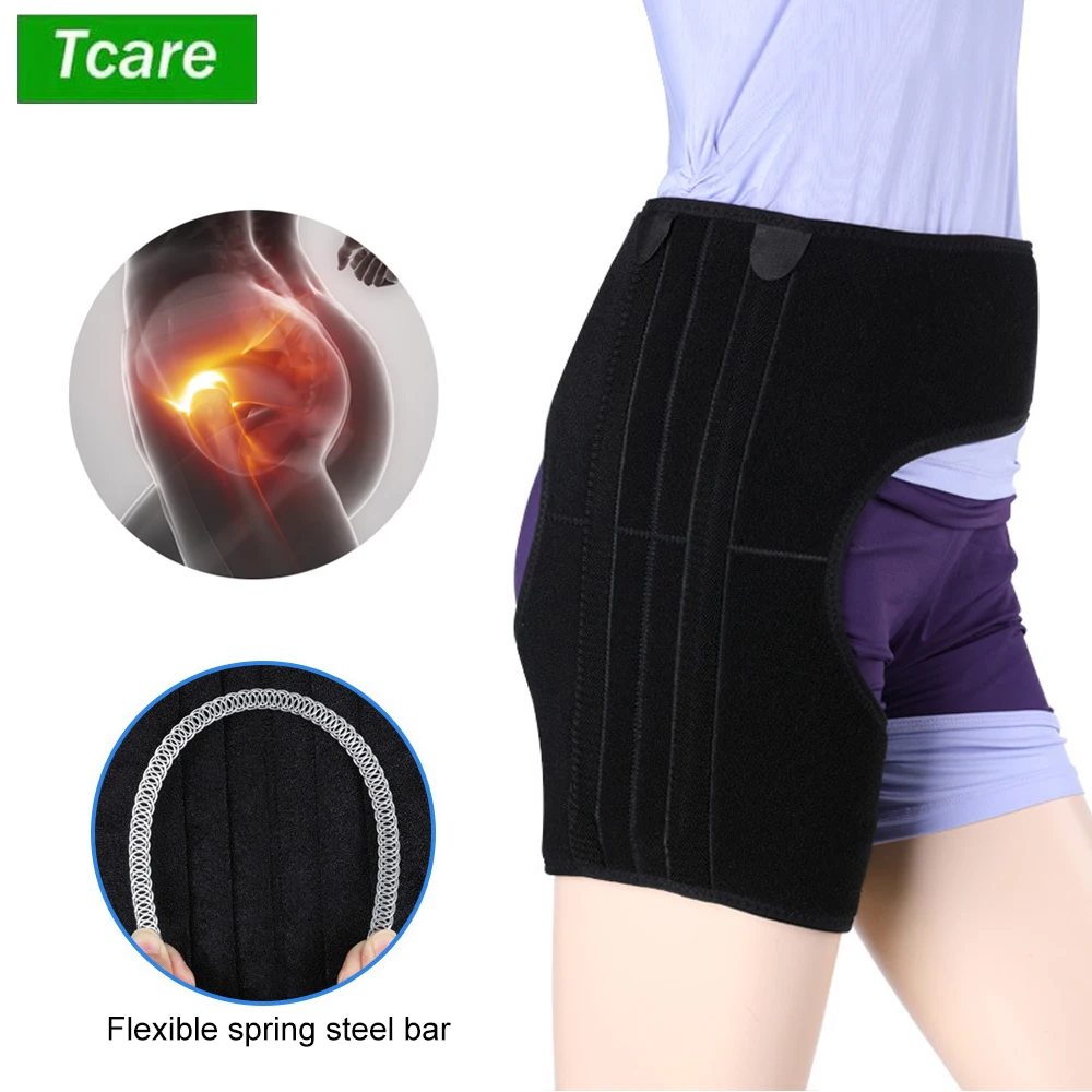 Tcare Adjustable Hip Brace Stabilizer Sciatica Pain Relieve Groin Compression Wrap Hip Support Brace Pain Relieve Health Care hip support brace