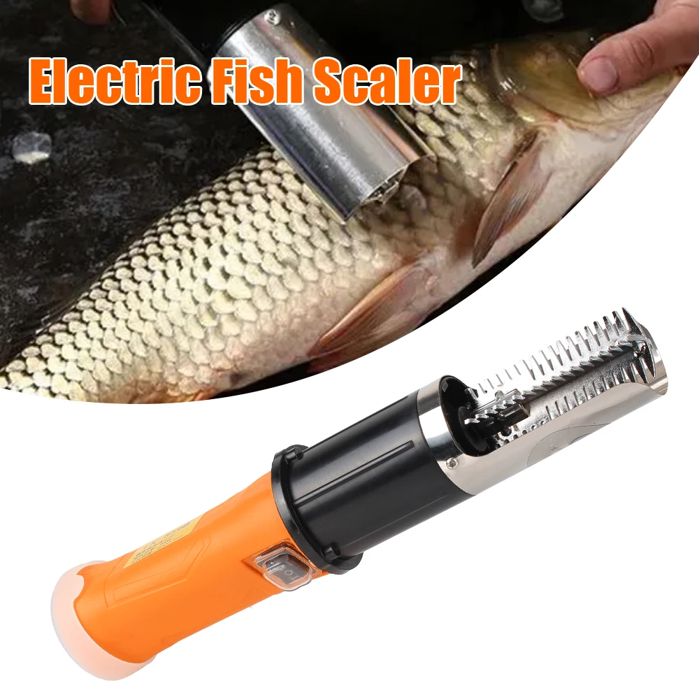 EU Plug Fish Scale Planer 6000 RPM Electric Fish Scaler Fishing Scalers