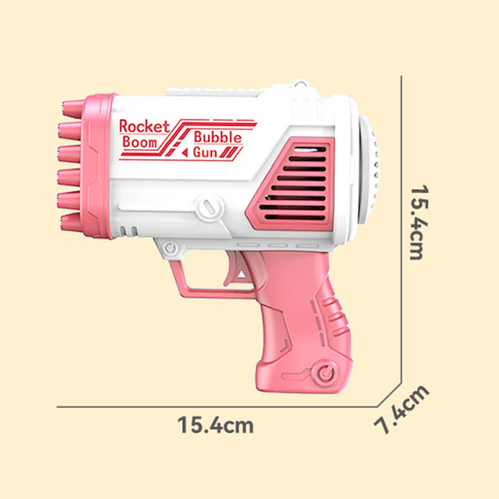 32 Holes Bubble Machine Plastic Electric Soap Bubble Making Toys Safe Without Liquid Portable Anti-Skid Handle for Wedding Props 6
