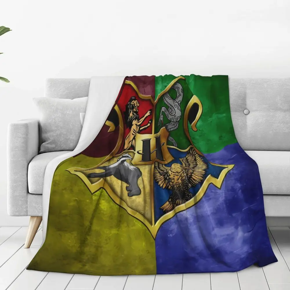 Description Picture 6 of itemWarm Blanket Travel Harrys Potters Throw Blanket Flannel Bedspread For Couch Bed Fashion Sofa Bed Cover