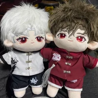 Vêtements de poupée en coton de 20cm, costume de quatre grandes bêtes de Style chinois ancien, tenue de poupée Kawaii sans attribut pour figurines de collection 6