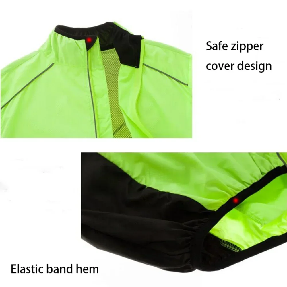 Reflective Men's Rain Jacket Waterproof Windbreaker Running Cycling Golf Bicycle Wear Windproof MTB Bike Windcoat