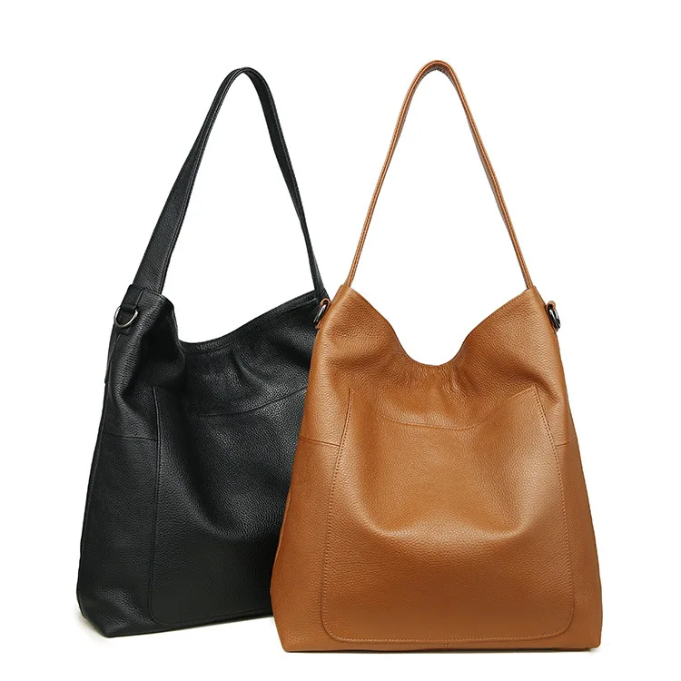 

Single shoulder bag delicate large capacity large top layer of cowhide casual leather for women's bag diagonal span bag