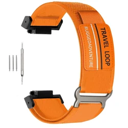 Durable 16mm Travel Loop Nylon Watch Strap - Sports Band Accessory - 16mm  Casio (Orange)