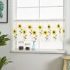 Leaves Sheer Curtain Tulle Window  Voile Drape Valance 1 Panel Fabric  1 x 0.5M (Yellow) 3