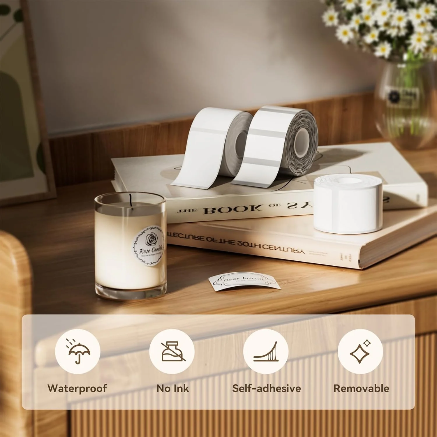 Niimbot Transparent Stickers Label Paper Roll for Mini Portable Printer Niimbot Thermal Paper Labels Official Genuine For B1 B21