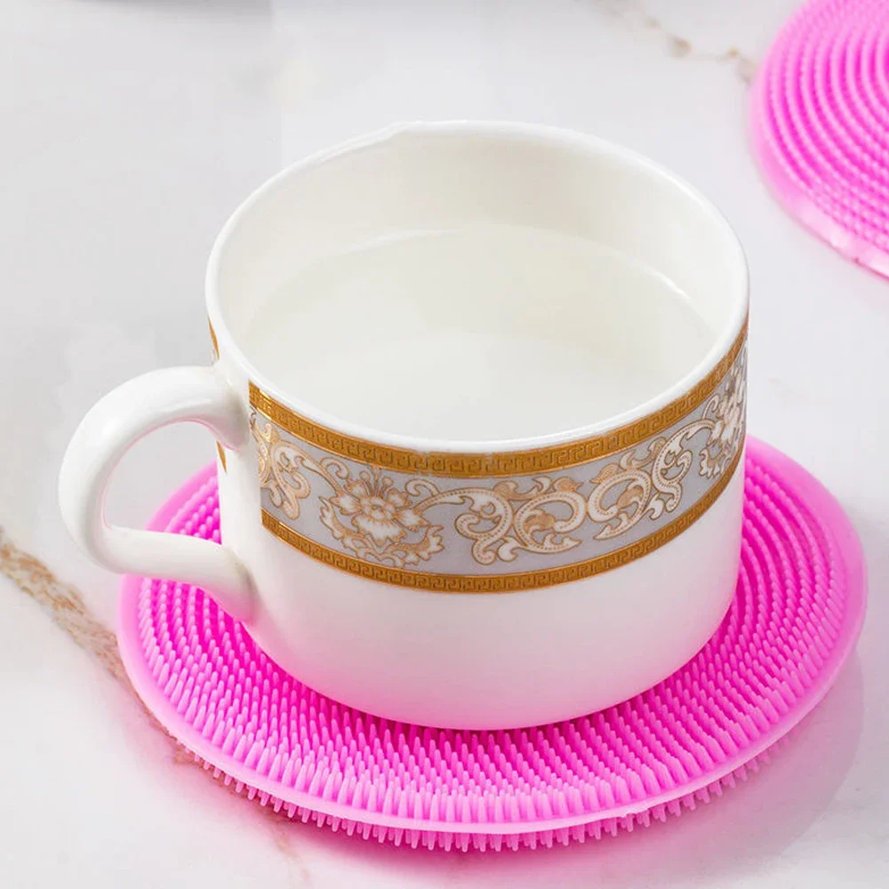 Silicone Dish Cloth Non Oily Kitchen Special Dishwashing Brush Dishwashing Cleaning Brush Scouring Pad And Rag