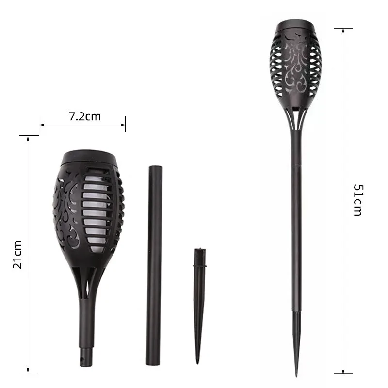 12LED Solar Flame Torch Lights – Outdoor Flickering Lamps 6
