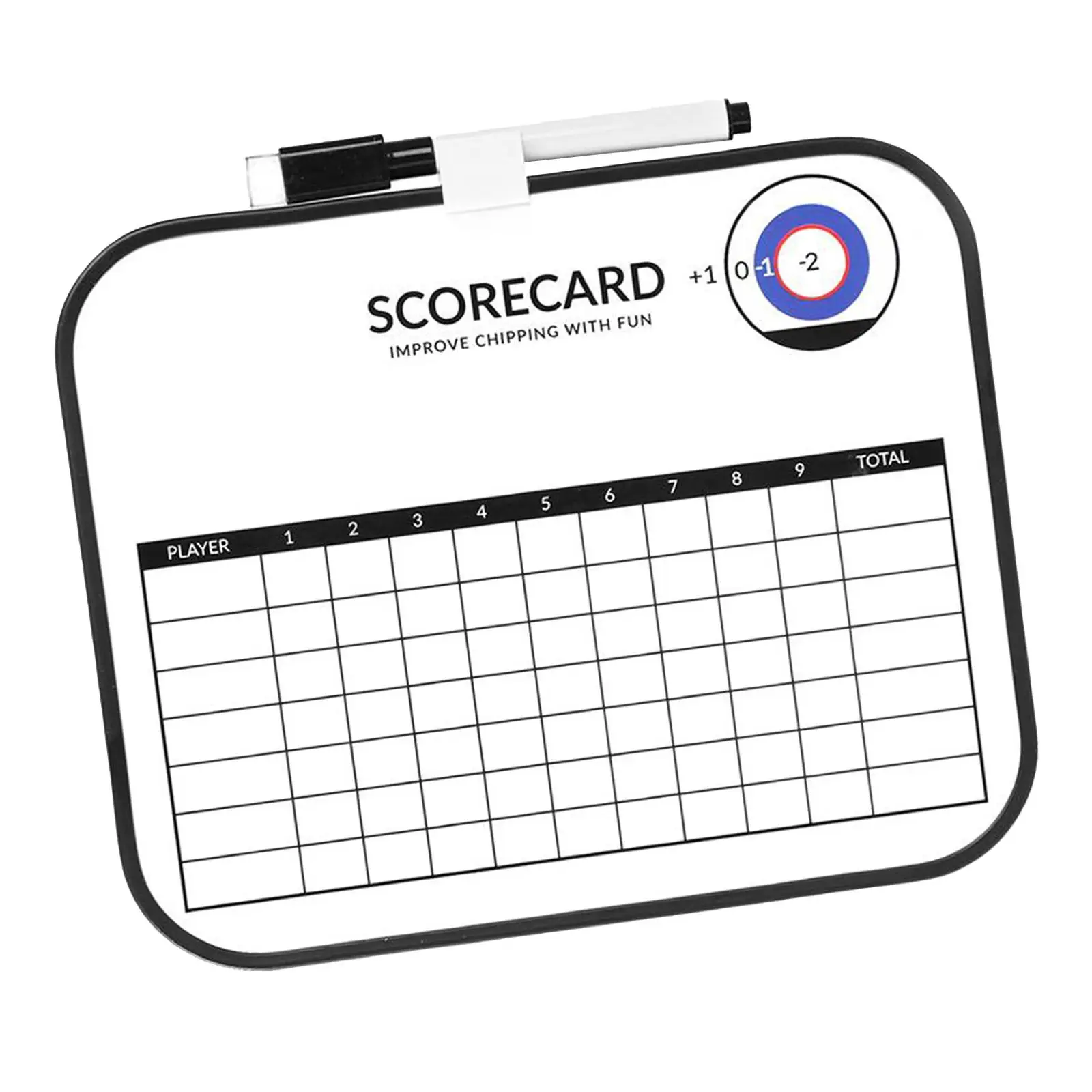 

Golf Scorecard with Pen Coach Gifts Write on Whiteboard for Golf Game Lawn