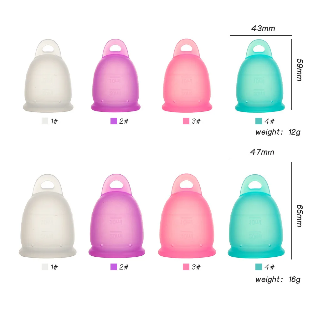 Women Hygiener Menstruatie Cup Medical Grade Silicone Menstrual Cup Feminine Hygiene Copa Menstrual Lady Period Health Care