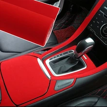 

Universal Car Velvet Cloth Sticker Flannel Fabric Self-adhesive Adhesive Car Interior Decoration Decal Black Gray Red DIY Decor