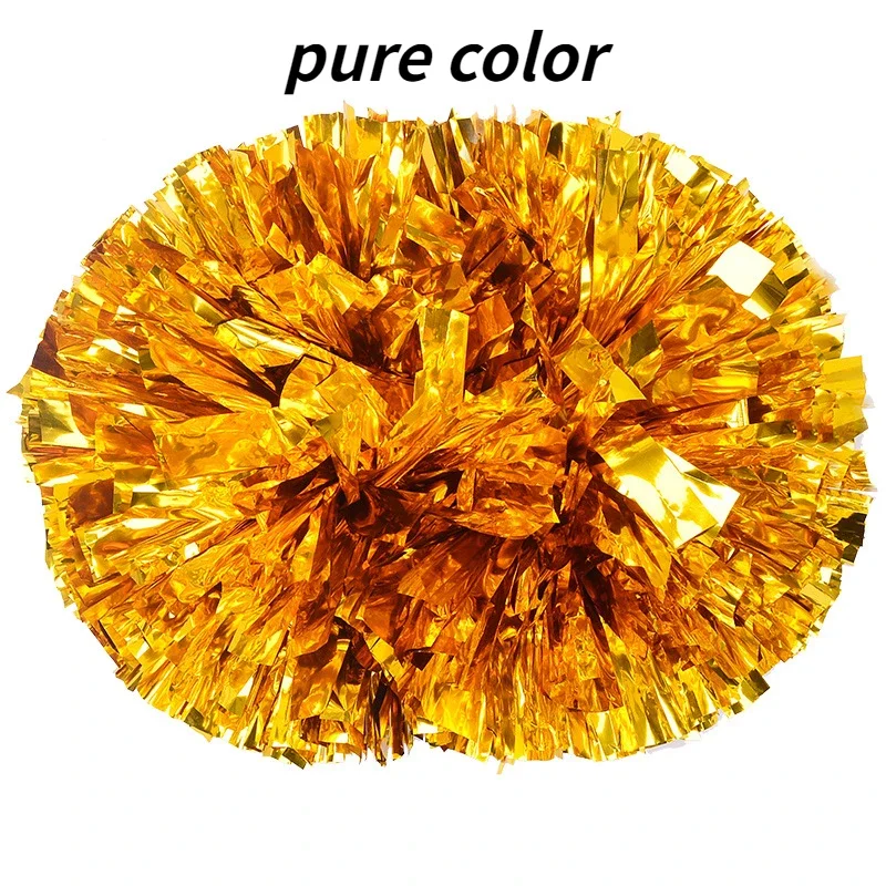 Sports Match Pom Poms with Handle Cheerleading Accessories Birthday Wedding Graduation School Activities Celebration Supplies cheerleading pom poms
