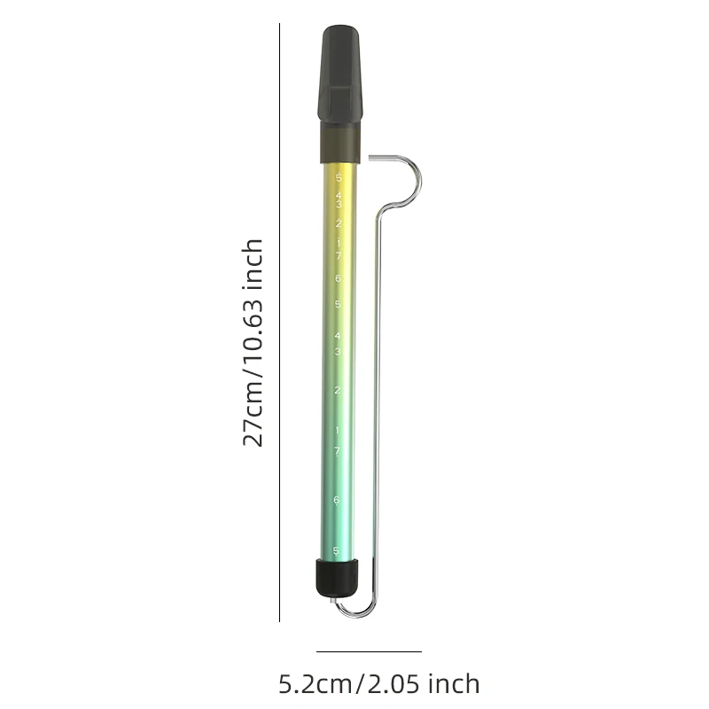 Metal Slide Whistle Scale Sliding DBAO Flute with Steel Sliding Rod Musical Enlightenment Instrument Toy Children Kazoo Flute
