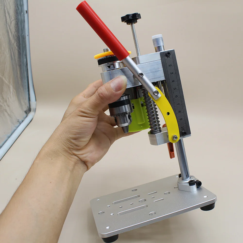 Mini Bench Drill Machine Precision CNC Table Drilling Machine B10 Chuck DIY High Precision Drilling Machine DIY Wood Metal Tools 4