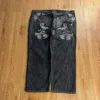 2000s Oversized Couple Jeans American New Fashion Embroidered Loose Jeans Men And Women Street Casual Floor Mopping Pants 4