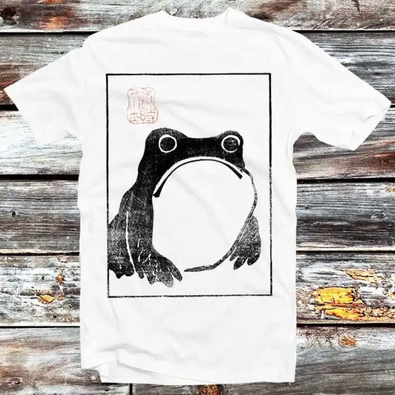 

Unimpressed Frog Matsumoto Hoji 1814 Japanese Art T Shirt Unisex Cartoon Anime Top Bestseller Tee B311
