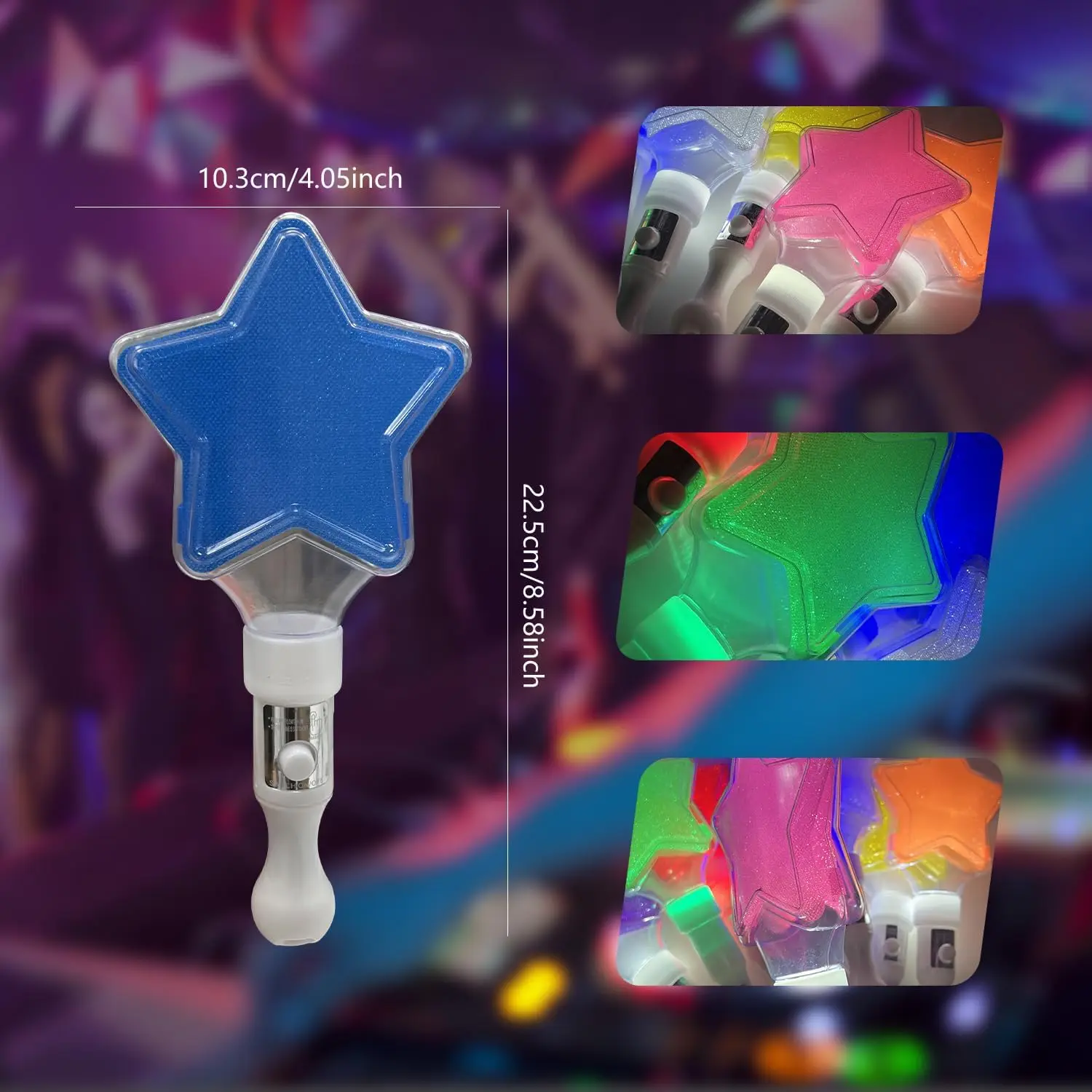 Illuminated Star and Heart Glow Wands for Events and Crowd Engagement