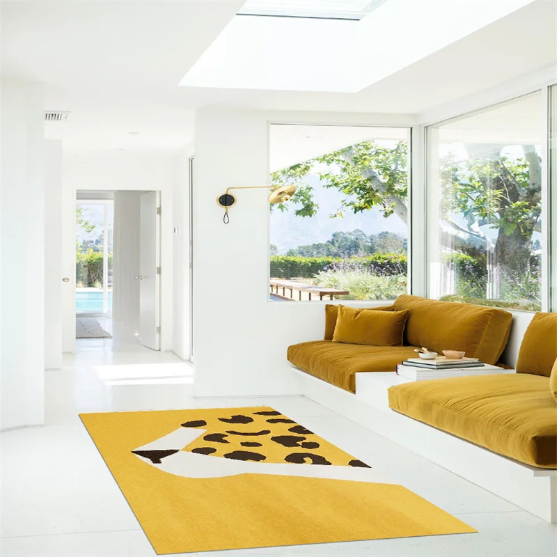 Modern Simple Living Room Decoration Carpet Nordic Bedroom Bedside Large Area Plush Rug Casual Study Cloakroom Fluffy Soft Rugs 2
