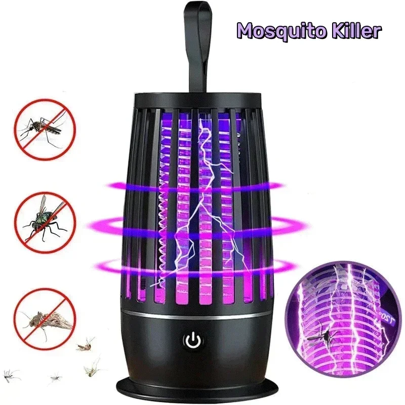 Mosquito Killer Lamp Mosquito Lamp Insects Repeller Mosquito Killer Lamp Insect Repellent Radiation Less Mute Electric Insect Trap Usb Charging Outdoor