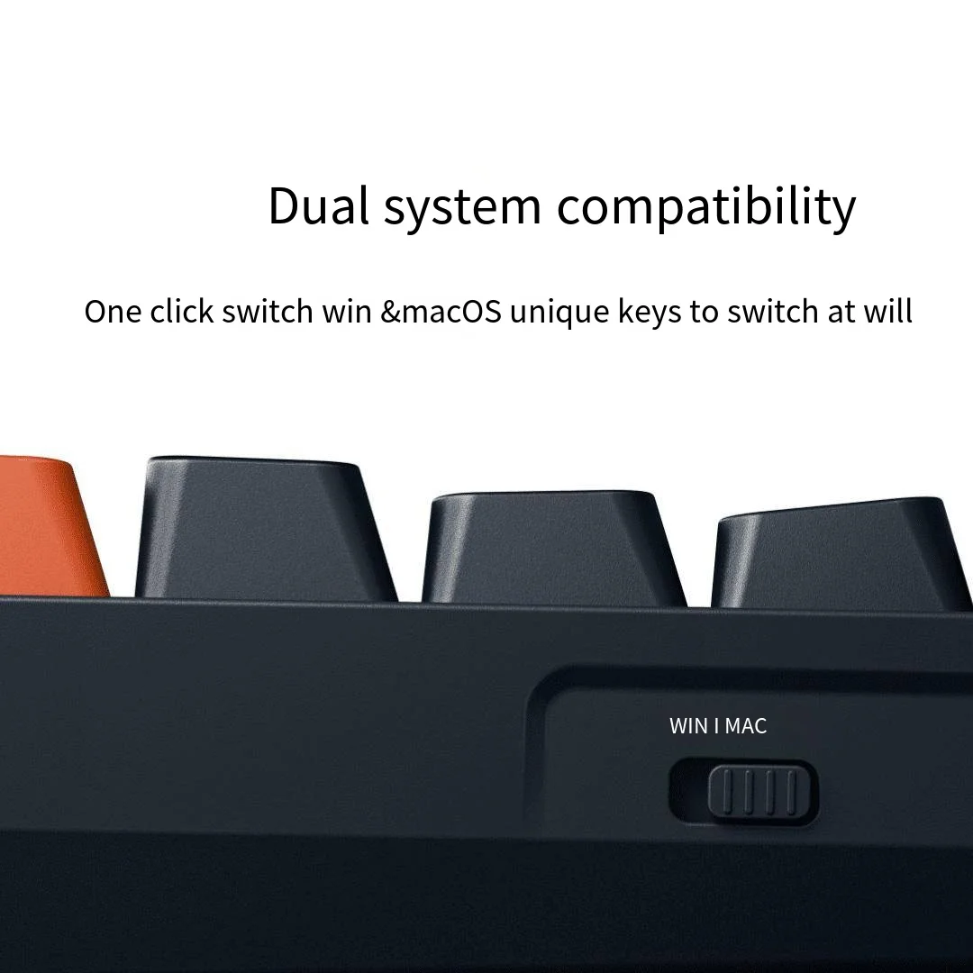 Teclado Mecânico sem Fio Xiaomi-mijia Tkl Bluetooth com Fio 2.4ghz 87 Key 3-mode para Jogos Escritório Suporta Windows e Macos - Imagem 2