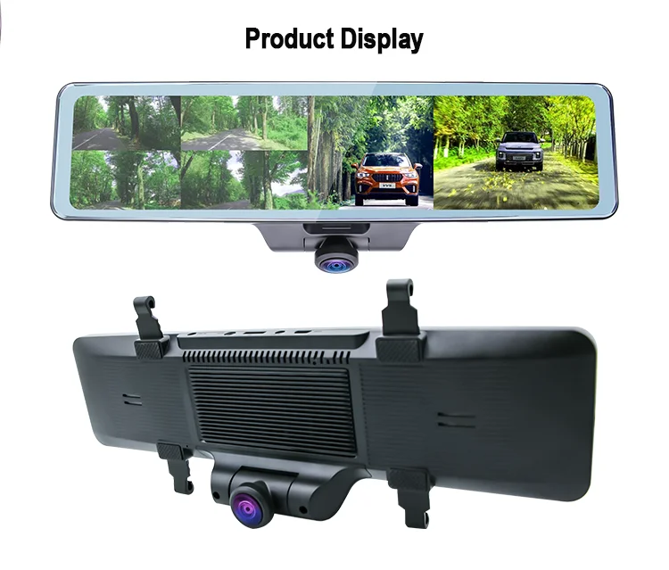 

Factory direct 11.26inch on-board rearview mirror display 3 channel car dvr media rear view 2k resolution dash cam