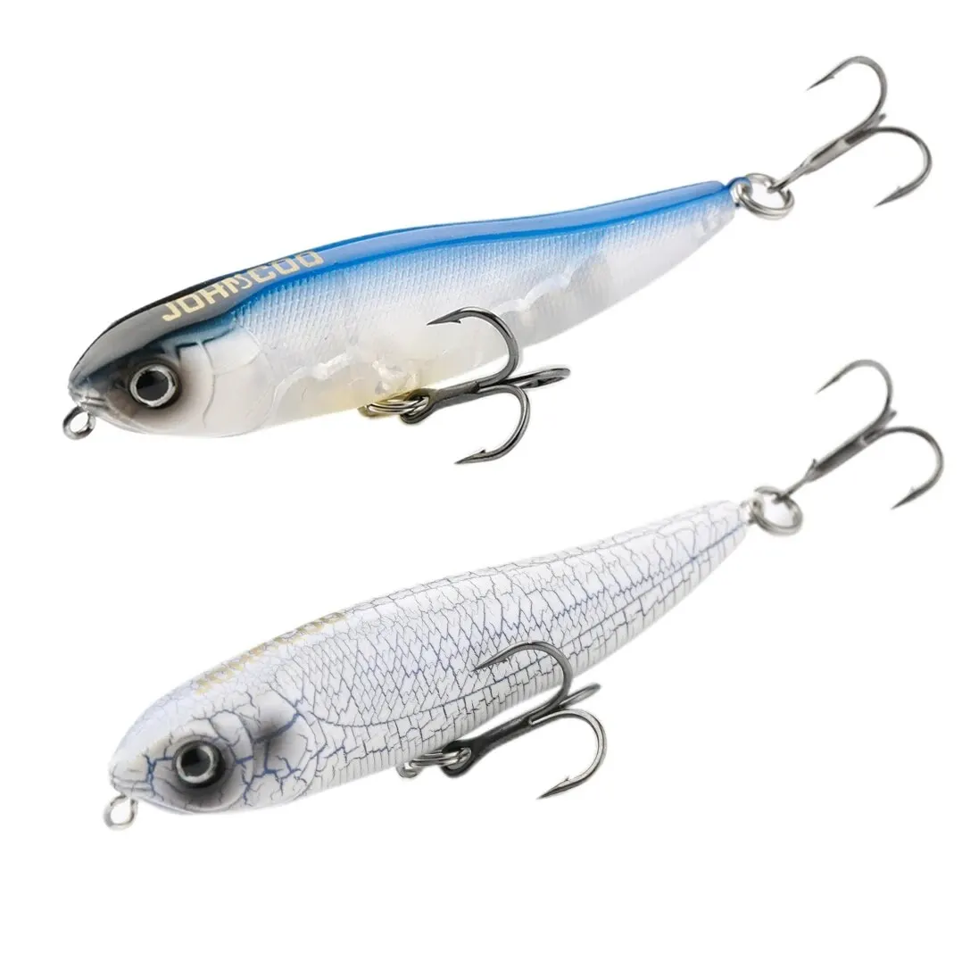 하드베이트 탑워터 펜슬 루어, 배스 낚시 태클, 잉어 페스카, 바닷물 이스카, 인공 물고기 액세서리, 75mm, 7.5g, 98mm,  13.5g - AliExpress