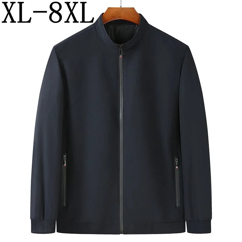 

Size 8XL 7XL 6XL 2024 Autumn Bomber Jacket Men Casual Male Coat Fashion Mens Clothes Jackets New Brand Zipper Overcoats