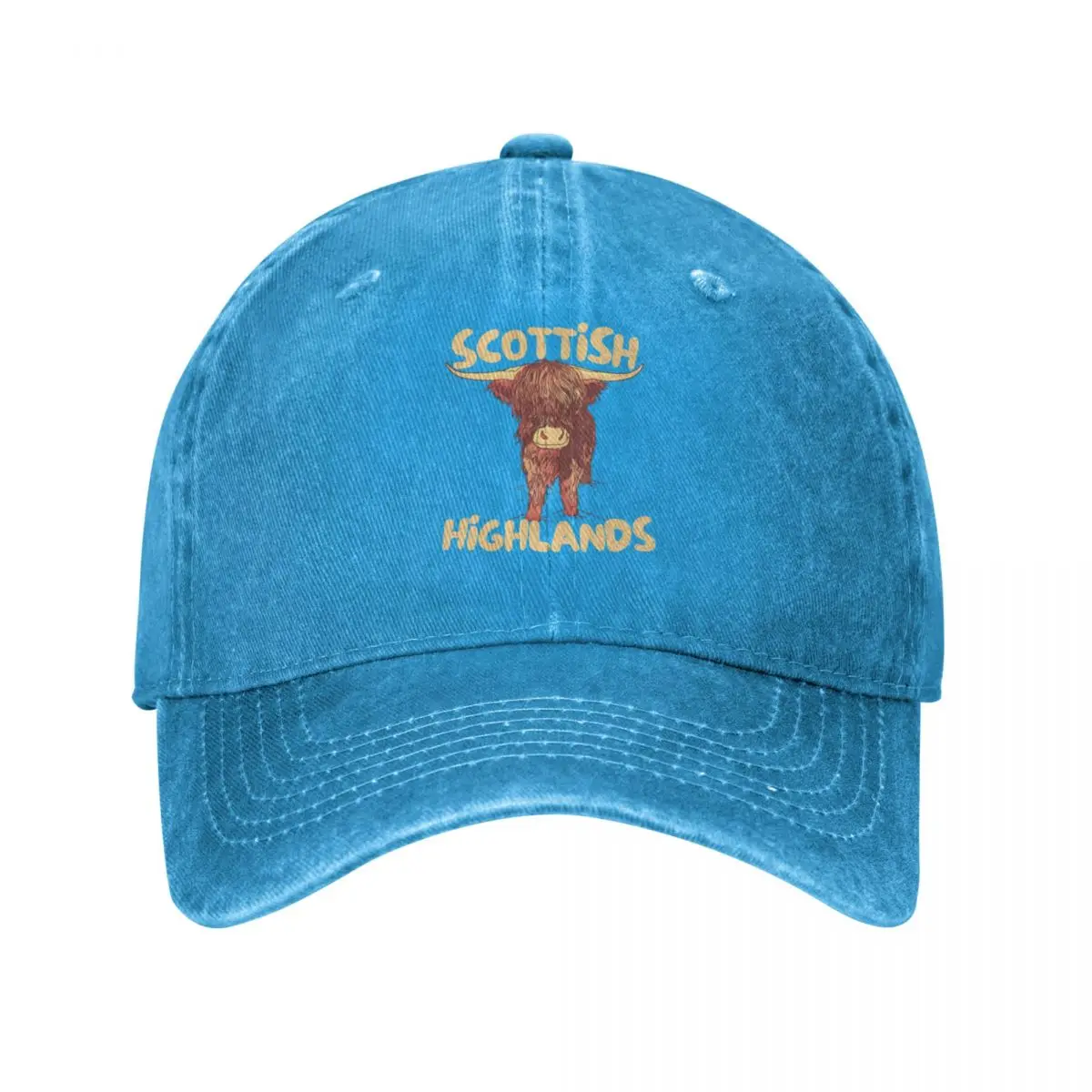 

Scottish Highlands Scotland Highland Cow Baseball Cap Hats Sunhat Golf Women'S Hats 2023 Men'S