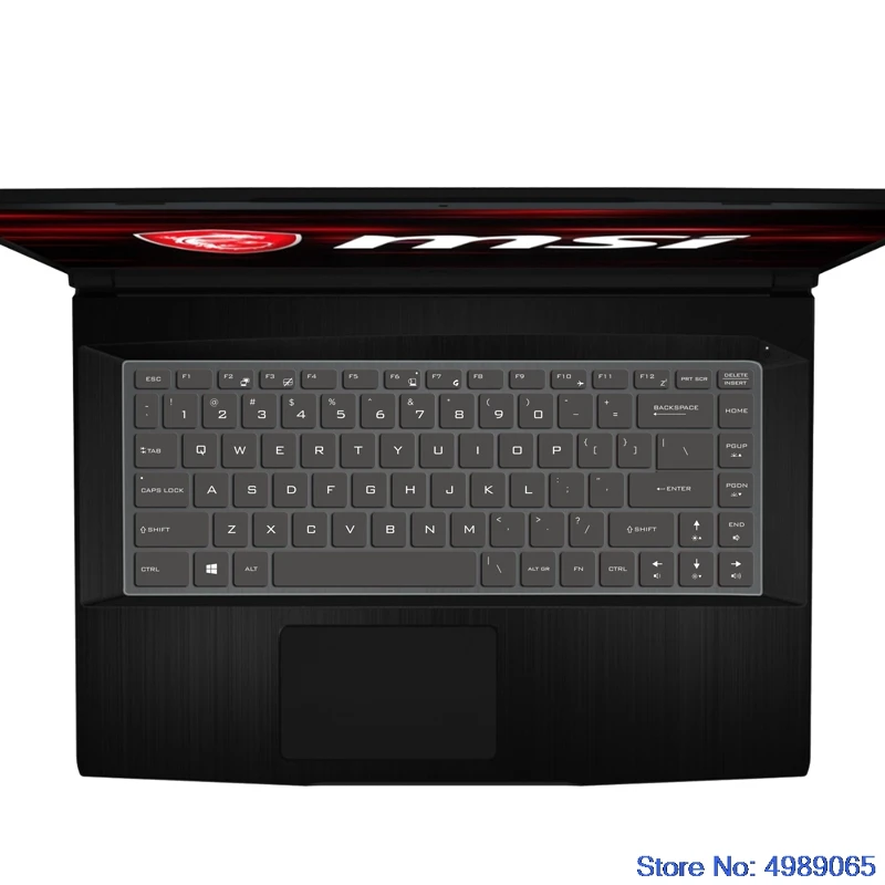 Keyboard Silicone Keyboard Skin Cover for Msi Gf63 Ps42 Ps63 P65 Gs65 8Rd 8Re 8Rb 8Rcx 8Re-014Cn 15.6