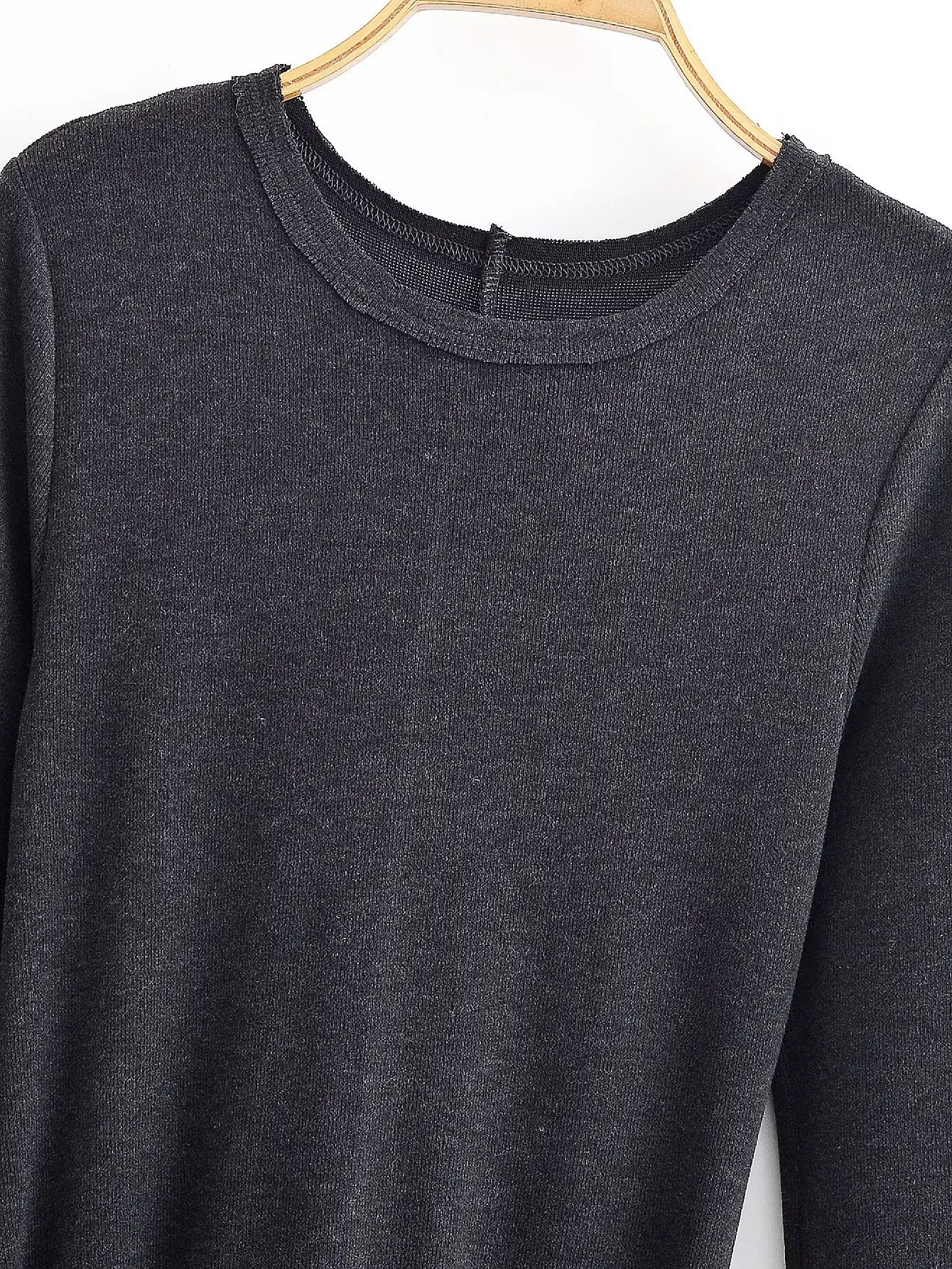 Women Black Asymmetric Midi Dress With Belt Female Spring Autumn Fashion O-Neck Long Sleeve Long Dress Lady Street Chic Dresses