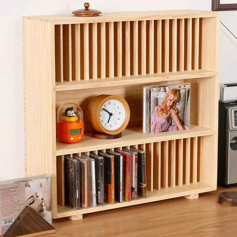 Large Retro Cd Organizer Rack Tray Holder Portable Capacity Luxury CD Rack Insert Organizador Cds De Musica Stand Furnitures