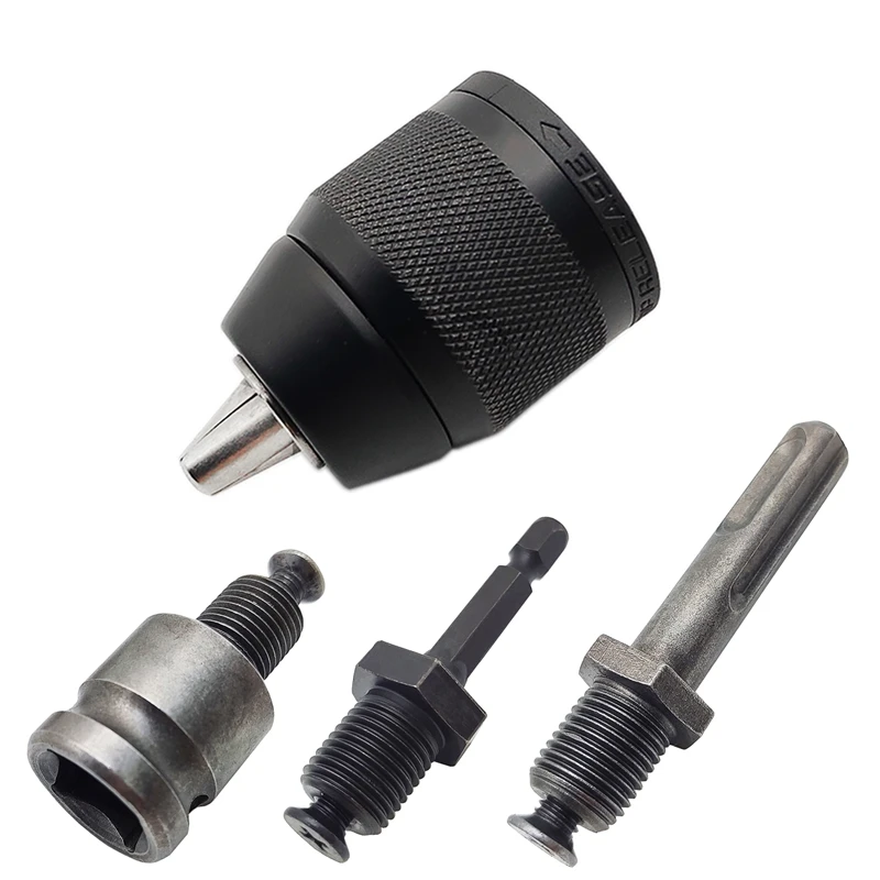 

2-13Mm Keyless 3-Jaw SDS-Plus Shanks 1/4Inch Hex Square Fit Rotarys Hammer Easy To Replace