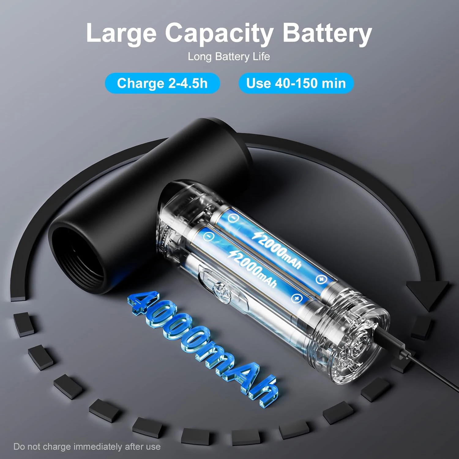MINI Compressed Air Duster Cordless Dust Blower Rechargeable Vacuum Cleaner Electric Air Pump Portable For Computer Keyboard Sof